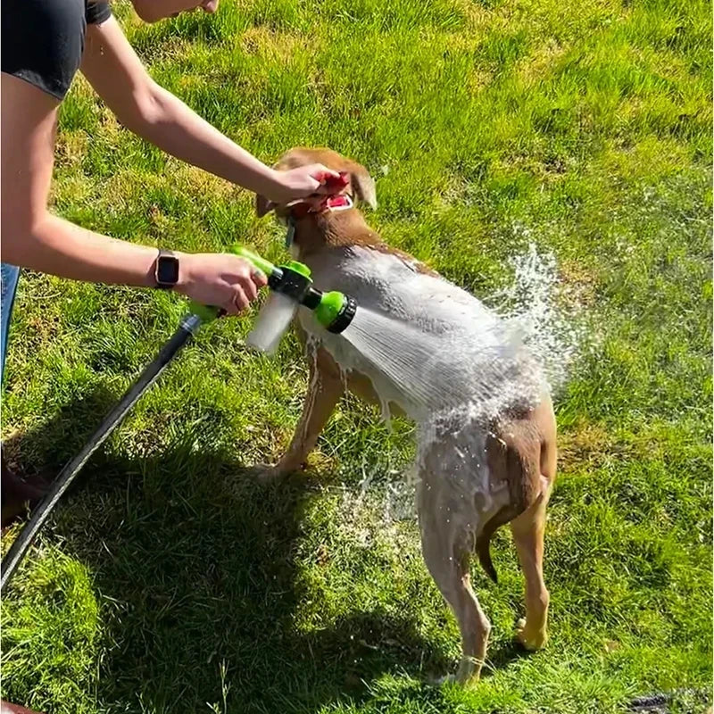 Boquilla de Ducha para Mascotas - Pistola Rociadora con Manguera, 3 Modos Ajustables para Baño y Limpieza con Espuma y Jabón